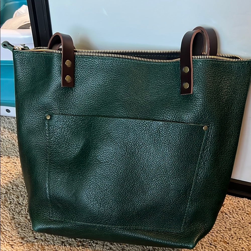Portland Leather Goods Medium Zip Forest Tote